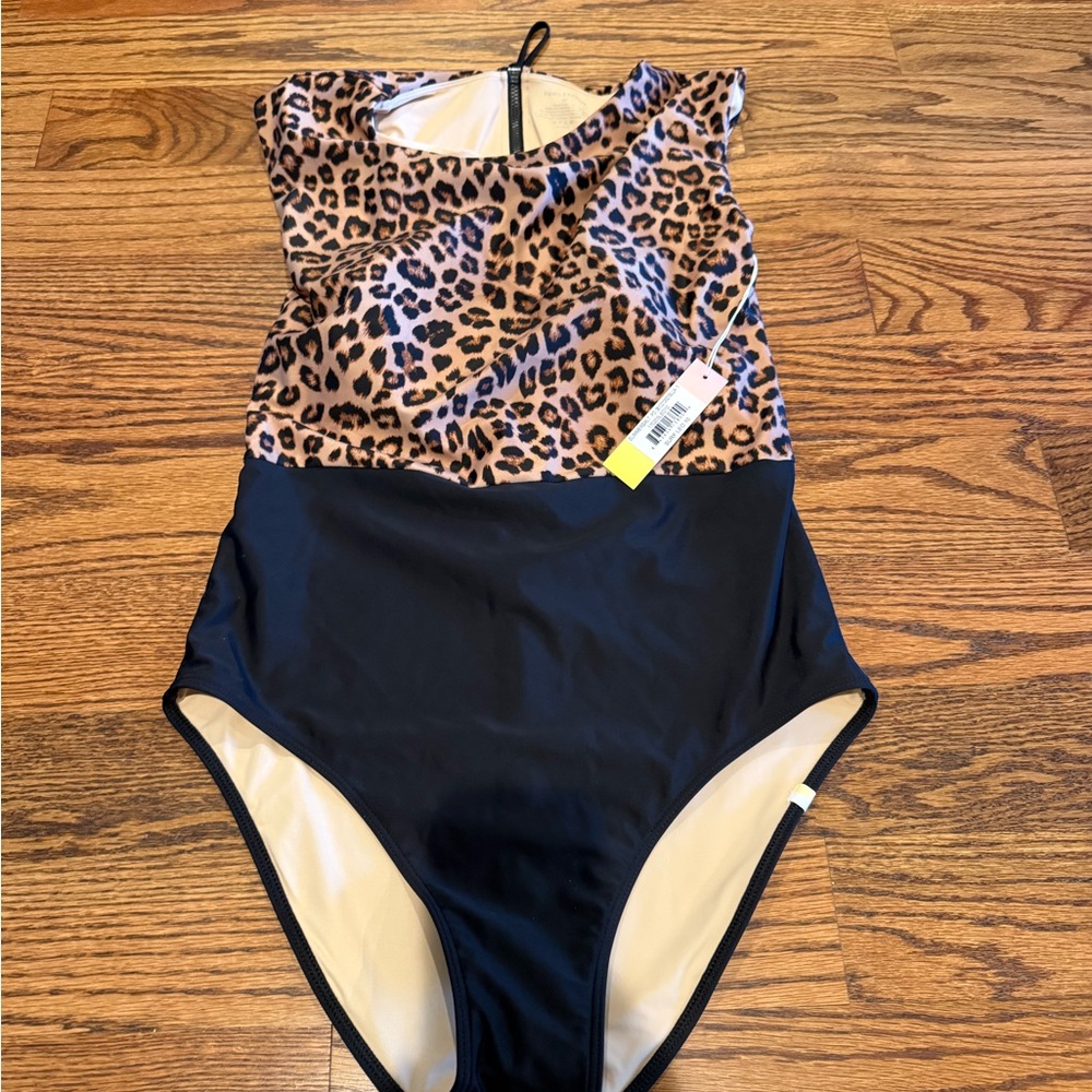 Summersalt Swimsuit One Piece in Leopard and Black